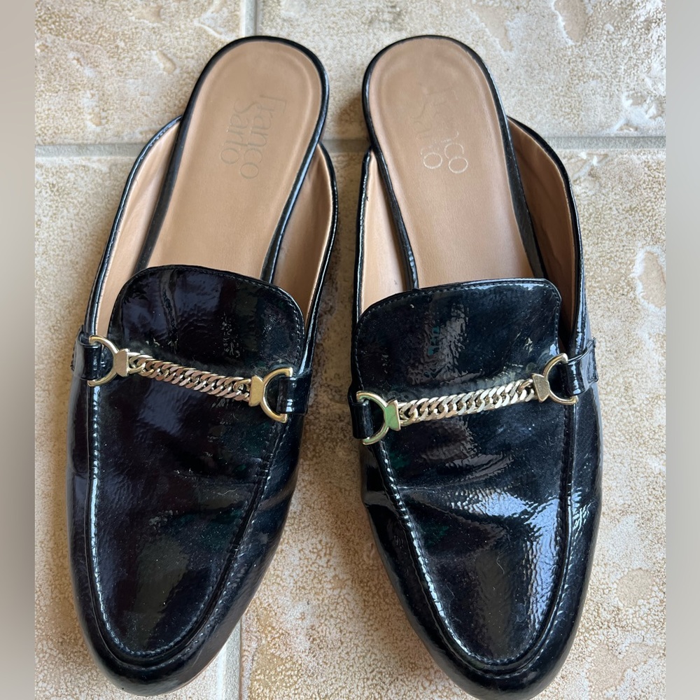 Franco Sarto Black Mules
